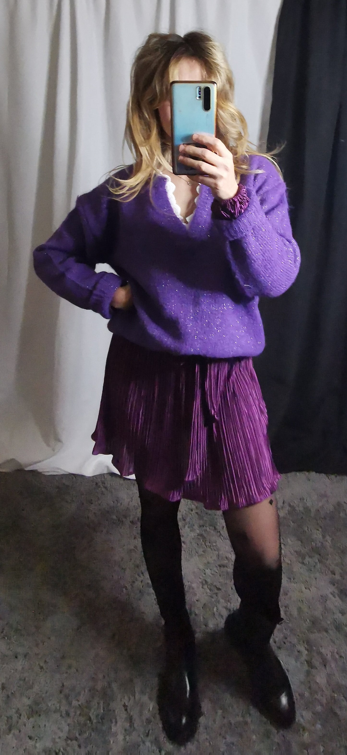 Purple Sweater