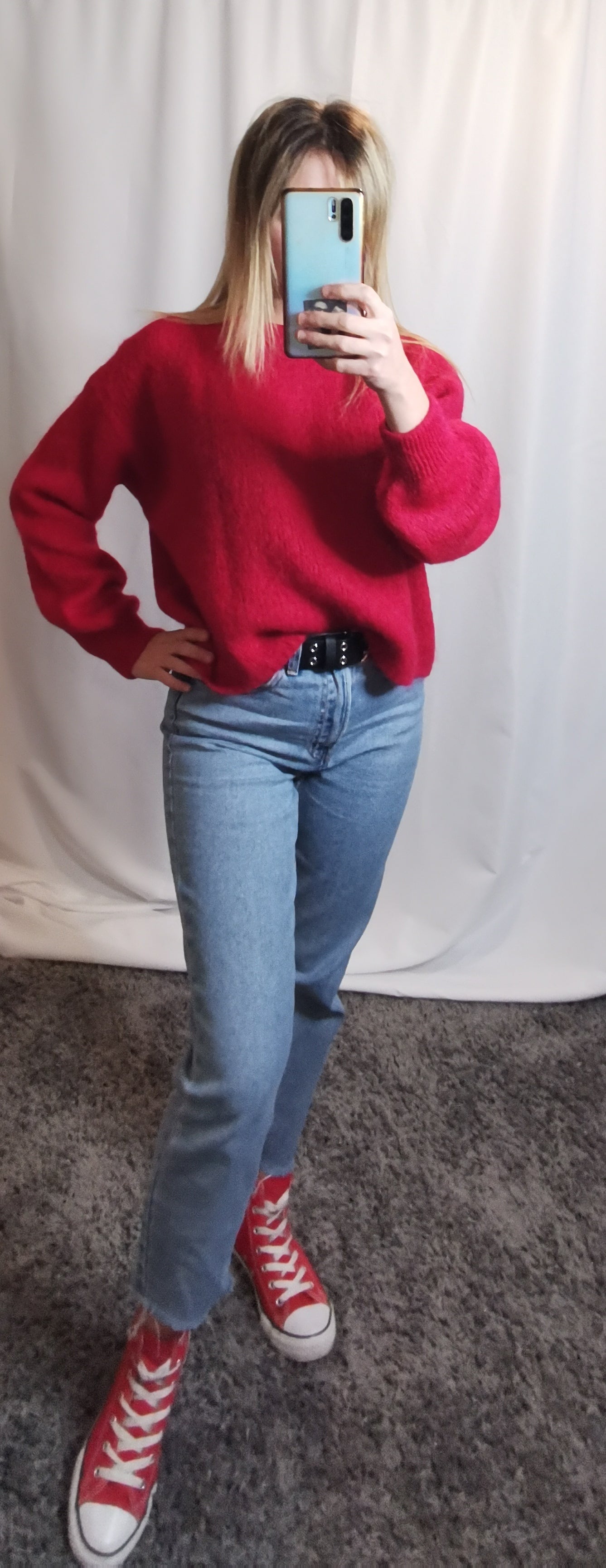 Raspberry Sweater